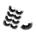 5 pairs of 6DX08 dramatic 6D synthetic fiber false eyelashes with a 25mm thick curl - Style 6DX08
