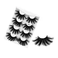 7 pairs of 6DX14 synthetic fiber 6D false eyelashes with natural volume and curl - Style 6DX14