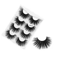 5 pairs of 25mm 6D thick dramatic false eyelashes in model 6DX16 for party makeup - 4 Pairs Of 6dx16
