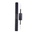 Colle à faux cils double embout avec applicateur à fibres et brosse spirale DIY - Colle à Double Extrémité Noire