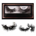 Dramatic Halloween false eyelashes with skull and bat charms in MJJM16 packaging box - Skull and Bat Style (MJJM16)