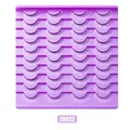 Exaggerated white synthetic fiber false eyelashes in a 40-pair bulk set for holidays - Dense Fan Style (20022)