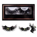 Faux cils Halloween avec motifs monstres mignons et volume dense, modèle style MJJM20 - Style Fantôme et Zombie (MJJM20)