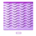 Dramatic white false eyelashes in a 10-pair set with dense criss-cross pattern design - Radial Crisscross Style (20024)
