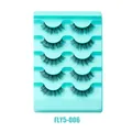 Cinque paia di ciglia finte in visone sintetico stile FLY5-006 con volume riccio - Stile FLY5-006 (FLY5-006)