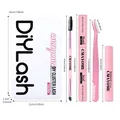 CMAYOME DIY Eyelash Extension Kit featuring Bond & Seal, tweezers and individual lashes - Pink Remover Glue Kit Style (DIY-TZ011)