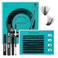 Kit extension ciglia fai-da-te con ciglia 8-16mm, bond & seal e accessori completi - YMJ-SET005 (40D)