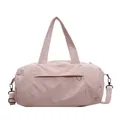 Pink waterproof nylon travel bag with adjustable strap and large capacity - Light Pink