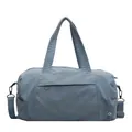 Waterproof nylon travel bag in Morandi blue with adjustable shoulder straps - Light Blue