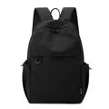 Waterproof mini black backpack made of lightweight nylon with WEIDAIER brand label - Black Large