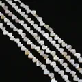 Dettaglio di perle a cuore in madreperla naturale con lucentezza iridescente per gioielli - Forma di Cuore con Foro Orizzontale