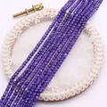 Faceted purple zircon stone beads for DIY jewelry making and necklace crafts - 2mm / Deep Purple (No.3)