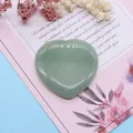 Pierre d'aventurine verte polie en forme de cœur pour la guérison ou décoration - Aventurine Verte