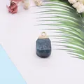 Pendentif en pierre brute bleu profond avec anneau doré pour création de bijoux DIY - Pierre Brute Bleu Foncé (3)