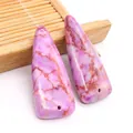 Dettaglio di ciondoli triangolari in pietra imperatore viola per creazione gioielli DIY - Lapislazzuli
