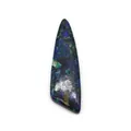 Ciondolo in pietra naturale blu scuro e verde a forma di coltello per gioielli fai-da-te - Texture Chiazziata Blu Verde (N. 3)