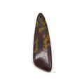 Ciondolo in pietra imperiale marrone lucida a forma di coltello per collane DIY - Texture Chiazziata Marrone Giallo (N. 7)