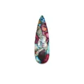 Water-drop teardrop stone pendant with multi-color marble texture for DIY jewelry making - US 11