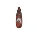Poppy jasper teardrop pendant with reddish-brown natural textures and polished finish - US 13