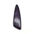 Ciondolo in pietra naturale viola a forma di coltello con trama minerale per collane DIY - Texture Stratificata Viola (N. 14)