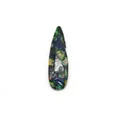 Water-drop shaped synthetic imperial stone pendant with vibrant multi-color natural textures - US 15