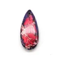 Ciondolo a goccia in diaspro sedimentario rosa e blu per creazioni di gioielli fai da te - Colore 16 (Rosa Rosso Blu Scuro)