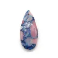 Pendente a goccia in pietra rosa e blu scuro con motivo a rete per gioielli DIY - Colore 18 (Maglia Rosa Blu Scuro)