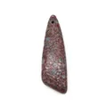 Ciondolo lungo triangolare in pietra imperiale con trama variegata rossa e blu per DIY - Motivo Rosso Marrone Grigio Blu (N. 22)