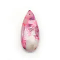 Ciondolo a goccia in pietra naturale rosa con trama marmorizzata per gioielli fai-da-te - Colore 26 (Maglia Rosa Bianco)