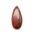 Ciondolo a goccia in diaspro rosso lucido per creazione di collane e gioielli - Colore 46 (Texture Diaspro Rosso)