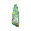 Ciondolo in pietra sintetica verde a forma di coltello con frammenti minerali colorati - Motivo in Pietra Mista Verde Chiaro (N. 49)