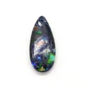 Pendente a goccia in pietra imperiale sintetica con venature blu e verdi screziate - Colore 51 (Blu Scuro Viola Bianco)