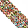 Cuentas de piedra natural en forma de estrella de colores para crear joyas DIY - Estilo Mosaico Multicolor (N.º 1)
