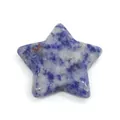Gepolijste stervormige sodaliet natuursteen voor DIY sieraden maken en decoratie - Blauwe spotsteen