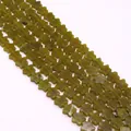 Cuentas de piedra natural verde en forma de estrella con texturas para joyería DIY - Textura Piedra Verde Hierba (No. 12)
