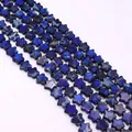 Cuentas de piedra natural de jaspe imperial en forma de estrella azul oscuro para joyería - Textura Mineral Azul Oscuro (No. 14)