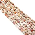 Perles en pierre de carte en forme de goutte avec texture marbrée pour bijoux - Motif Marbre Marron Rougeâtre (N° 5)