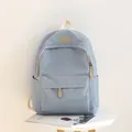 Wasserdichter hellblauer Oxford-Rucksack mit großem Fassungsvermögen für Studenten - Blau