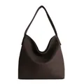 Bolso tote vintage grande marrón chocolate con correa ancha para el uso diario - 43*12*38 / Marrón