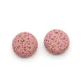 DIY dusty pink porous volcanic stone beads for aromatherapy jewelry making - 12mm (Approx 29g) / No.8 (Gray Pink)