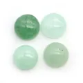 Set di quattro pietre naturali di avventurina verde a cabochon per gioielli fai da te - Calcedonio Verde