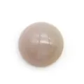 Pietra naturale cabochon tonda grigio rosa pallido per la creazione di gioielli fai da te - Agata fior di ciliegio