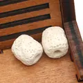 White porous volcanic stone beads in cylindrical shape for DIY essential oil jewelry - White