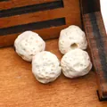 Natural white porous volcanic stone beads for DIY jewelry with textured surface - No.12 (White)