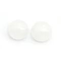 Cabochon rotondo lucido in pietra naturale bianca traslucida per creazione gioielli - Cristallo di rocca