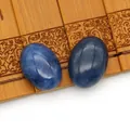 Gepolijste ovale blauwe lapis lazuli cabochon steen voor DIY sieradenringen en zettingen - 15x20mm / Lapis lazuli