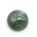 Cabochon rotondo in pietra naturale verde lucida per la creazione di gioielli fai-da-te - Agata Indiana
