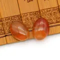 Gepolijste ovale rode agaat edelsteen cabochons voor DIY-sieraden en ringzettingen - 15x20mm / Rode agaat