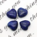 Cabochon a forma di cuore in lapislazzuli blu naturale con inclusioni dorate - Lapislazzuli / 8x8mm