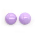 Due cabochon rotondi in pietra naturale lavanda per creazioni di gioielli fai da te - Giada Viola